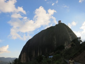 La Piedra of El Peńol. The huge rock is accessible by a staircase of ~650 stairs and the view from the top is stunning