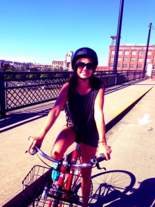 Me enjoying a sunny bike day 
